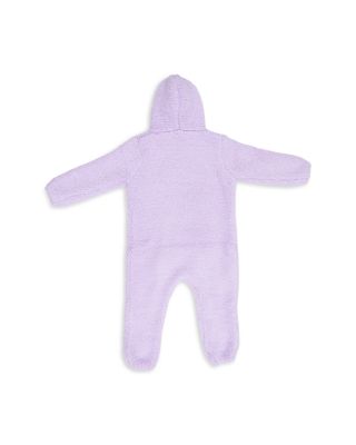 Girls' Chenille Striped Texture Hooded Jumpsuit - Baby