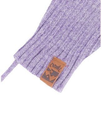  Girls' Rib Knit Mittens with Cord - Baby