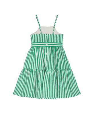  Girls' Cotton Stripes Sleeveless Sundress - Big Kid
