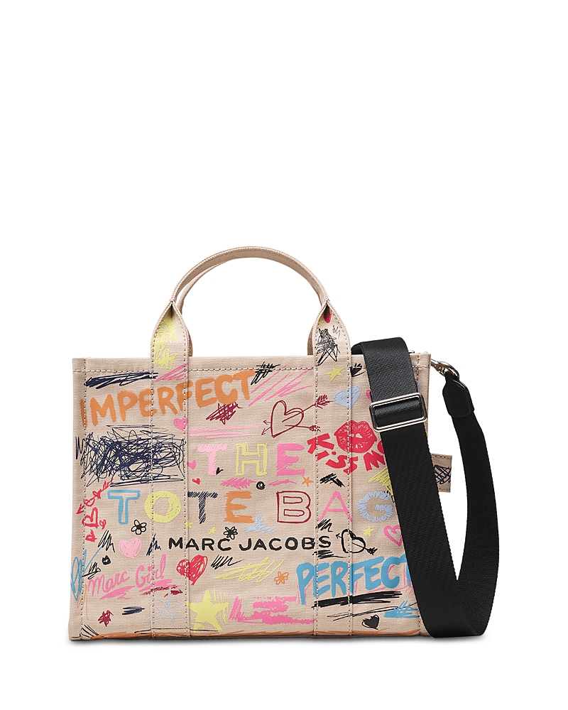 Marc Jacobs The Punk Scribble Canvas Medium Tote Bag