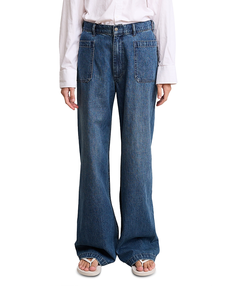 Denimist Deck High Rise Wide Leg Jeans in Shane Indigo