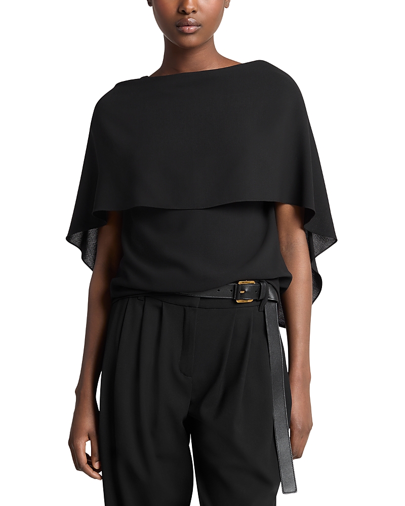 Michael Kors Collection Wool Cape Top