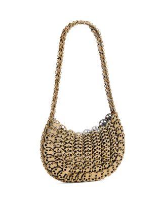 Leather & Metal Disc Handbag