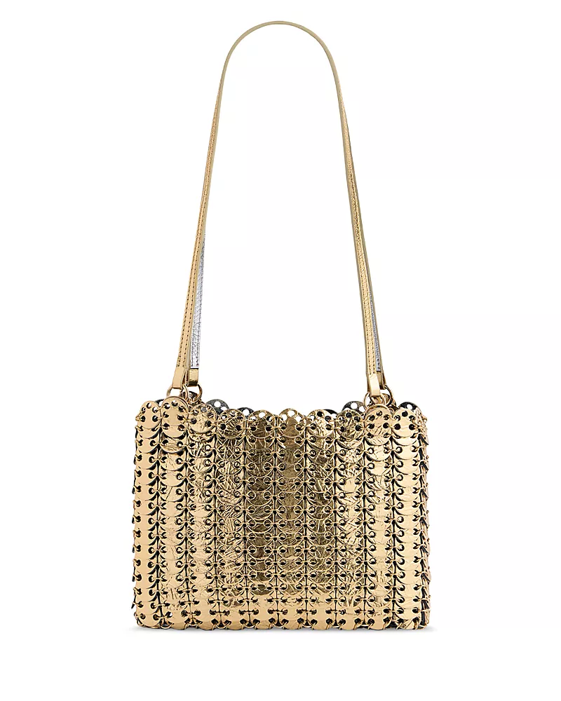 Rabanne Leather & Metal Disc Shoulder Bag