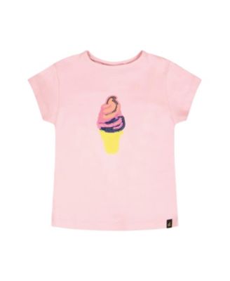 Girls' Organic Cotton Jersey Ice Cream Short Sleeve T-Shirt - Little Kid