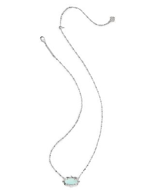 Elisa Scallop Frame Short Pendant Necklace, 16"