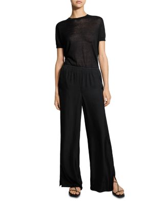 Slit Hem Pull On Pants