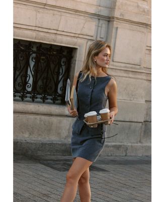 Minka Pinstriped Vest