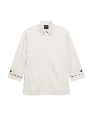 Sleek A Line Trench Coat