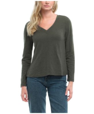  Slim Deep V Rib Back Tee