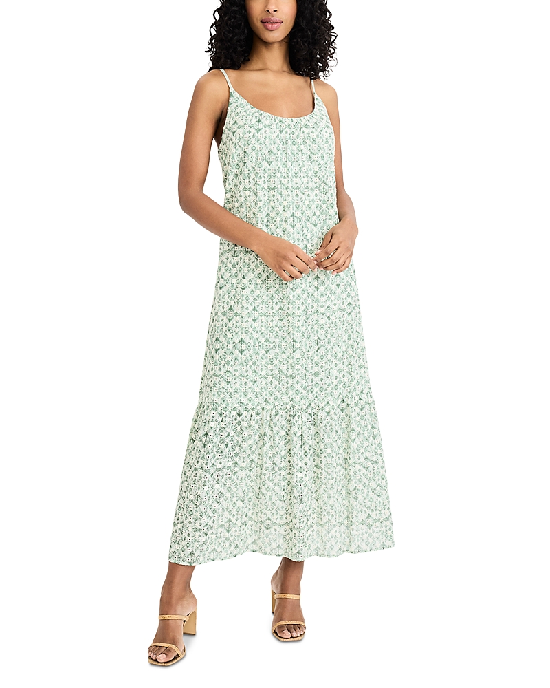 The Good Journey Sleeveless Tiered Midi Dress