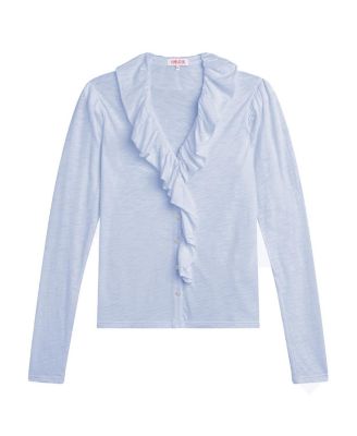 GOLDIELEWINTER Ariana Ruffle Shirt