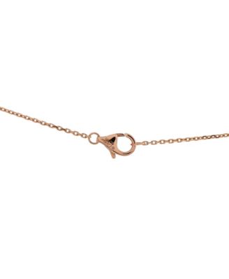  XS Amulette de Cartier Pendant Necklace 18K Rose Gold with Onyx and Diamond, 16.25"