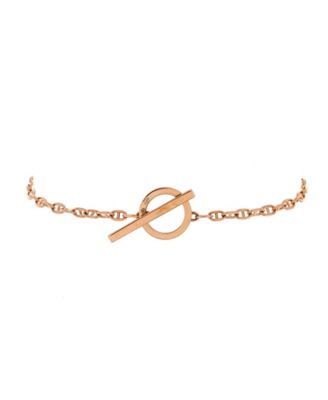 Chaine d'Ancre Verso Bracelet 18K Rose Gold with Ceramic