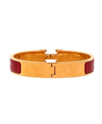 Narrow Clic H Bracelet Enamel