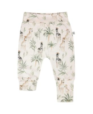 Boys' 2 Pack Organic Cotton Jersey Evolutive Zebra Print Pants - Baby