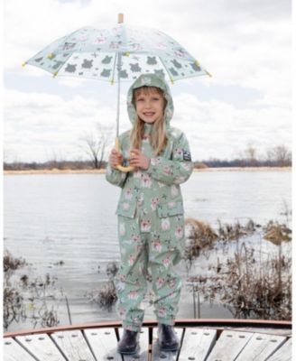 Girls' Color Changing Animal Print Rain Jumpsuit - Baby, Little Kid