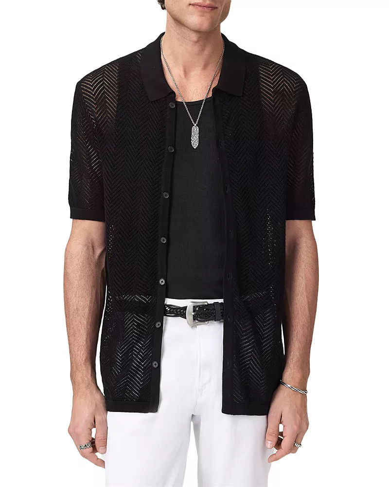 John Varvatos Ginsberg Herringbone Shirt