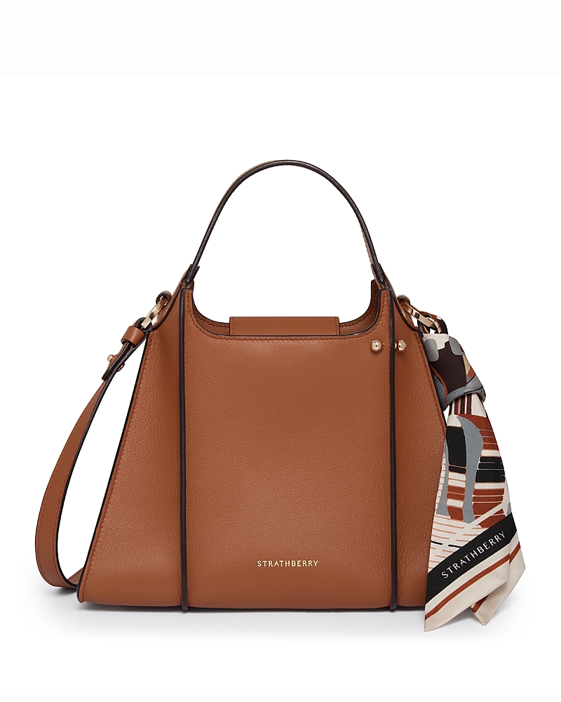 Strathberry Arkshell Medium Leather Handbag