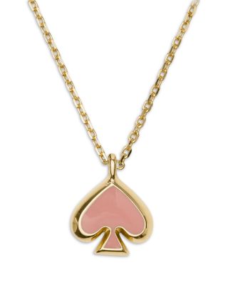 Everyday Spade Enamel Mini Pendant Necklace, 17"