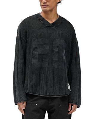 Knitted Varsity Jersey Sweater