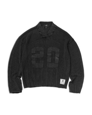 Knitted Varsity Jersey Sweater