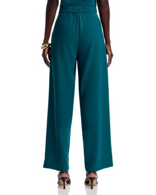 Naomi Wide Leg Crepe de Chine Pants