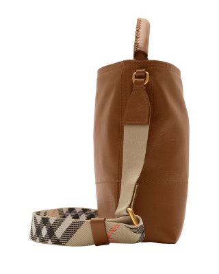 B Clip Mini Leather Bucket Bag