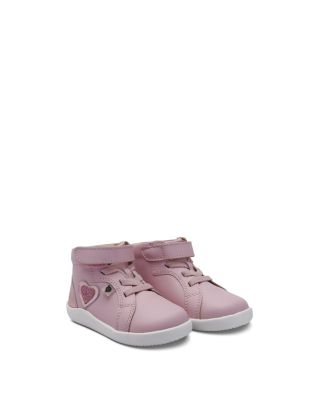 Girls' Ruffle Heart Leather Sneakers - Baby, Toddler