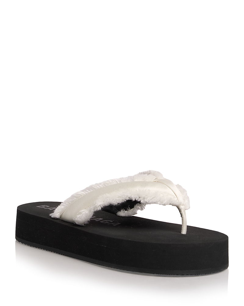 Balenciaga Women's Jet Lag Satin Thong Sandals