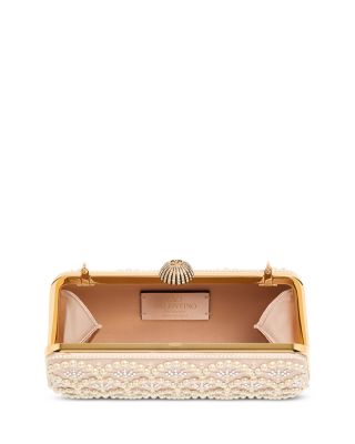 Minaudiere Embellished Chain Strap Wallet 