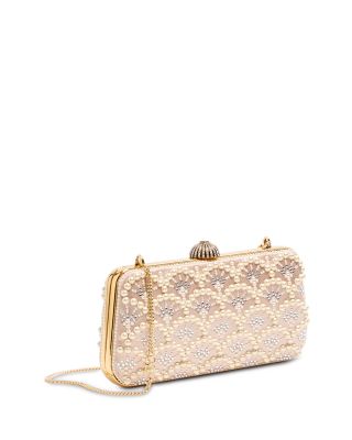 Minaudiere Embellished Chain Strap Wallet 