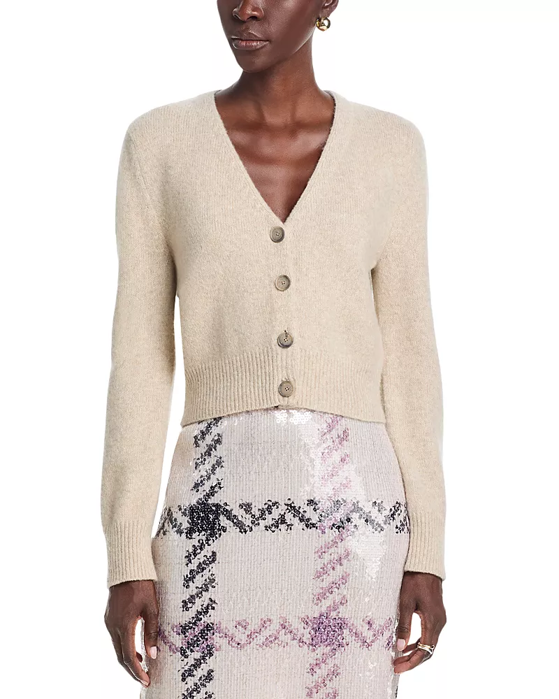 Brandon Maxwell Sloane Cashmere Silk Cardigan