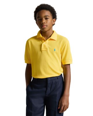 Ralph Lauren - Boys' Cotton Mesh Polo Shirt - Little Kid, Big Kid Yellow