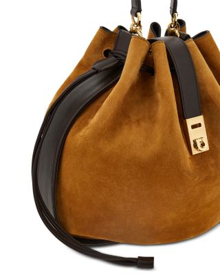 Hug Suede Bucket Bag