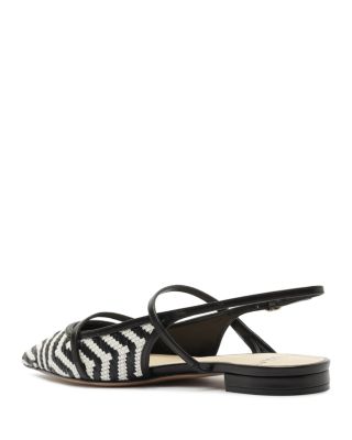 Women's Raffia Slingback Flats