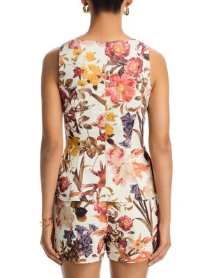 Floral Peplum Top & Short Set - Exclusive