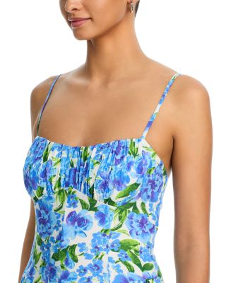 Floral Gathered Bust Maxi Dress - Exclusive