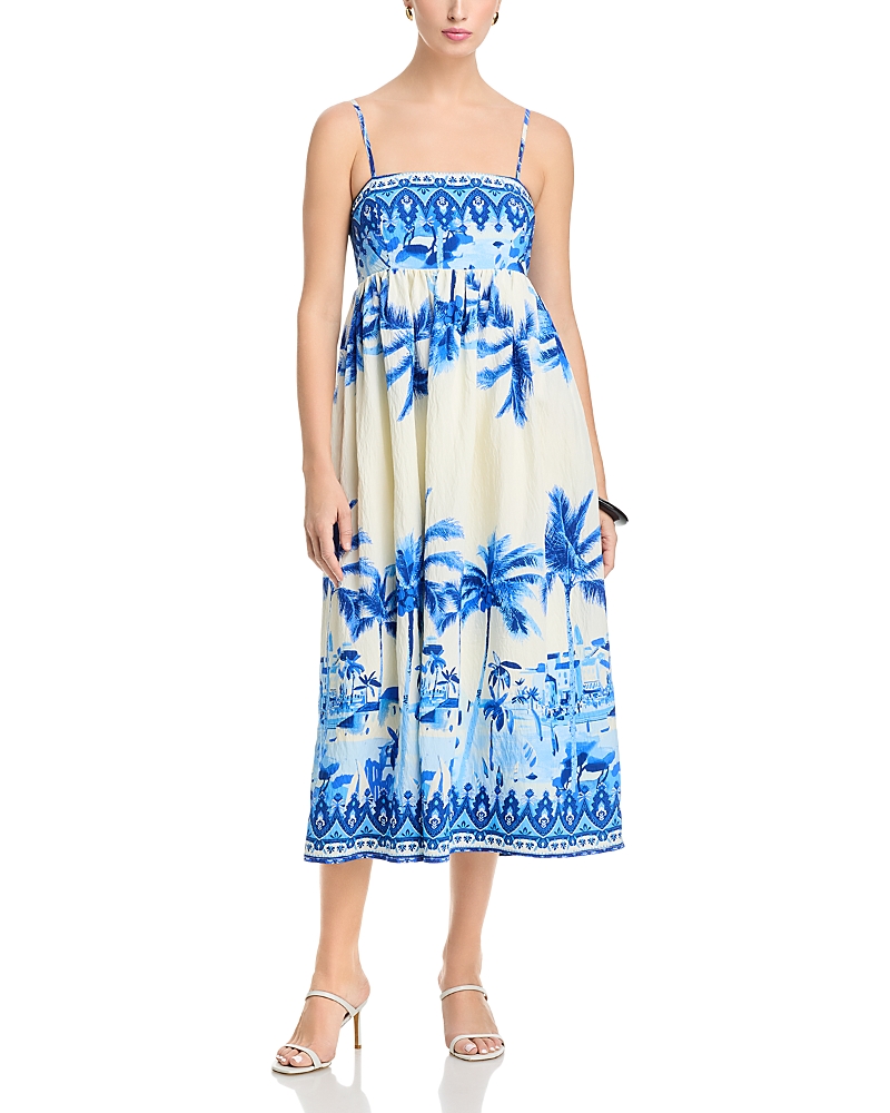 Aqua Empire Midi Dress - Exclusive