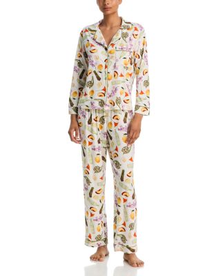 Notched Top & Pants Pajama Set - Exclusive