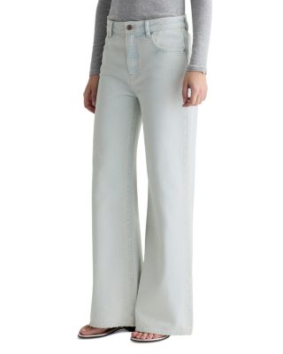 Saige Mid Rise Wide Leg Jeans in Luminance