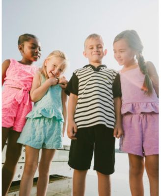 Girls' Terry Tank Top with Ruffle Hem Shorts Set - Big Kid