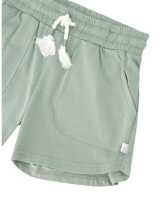 Girls' Organic Cotton Elastic Drawstring Jersey Shorts - Little Kid
