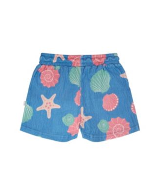 Girls' Crinkle Jersey Straight Fit Shell Shorts - Big Kid