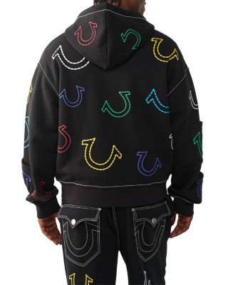 Logo Patch Zip Up Hoodie