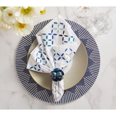 Dreamweaver Placemat in Navy & White