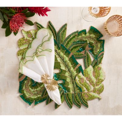 Palmera Napkin Ring in Gold