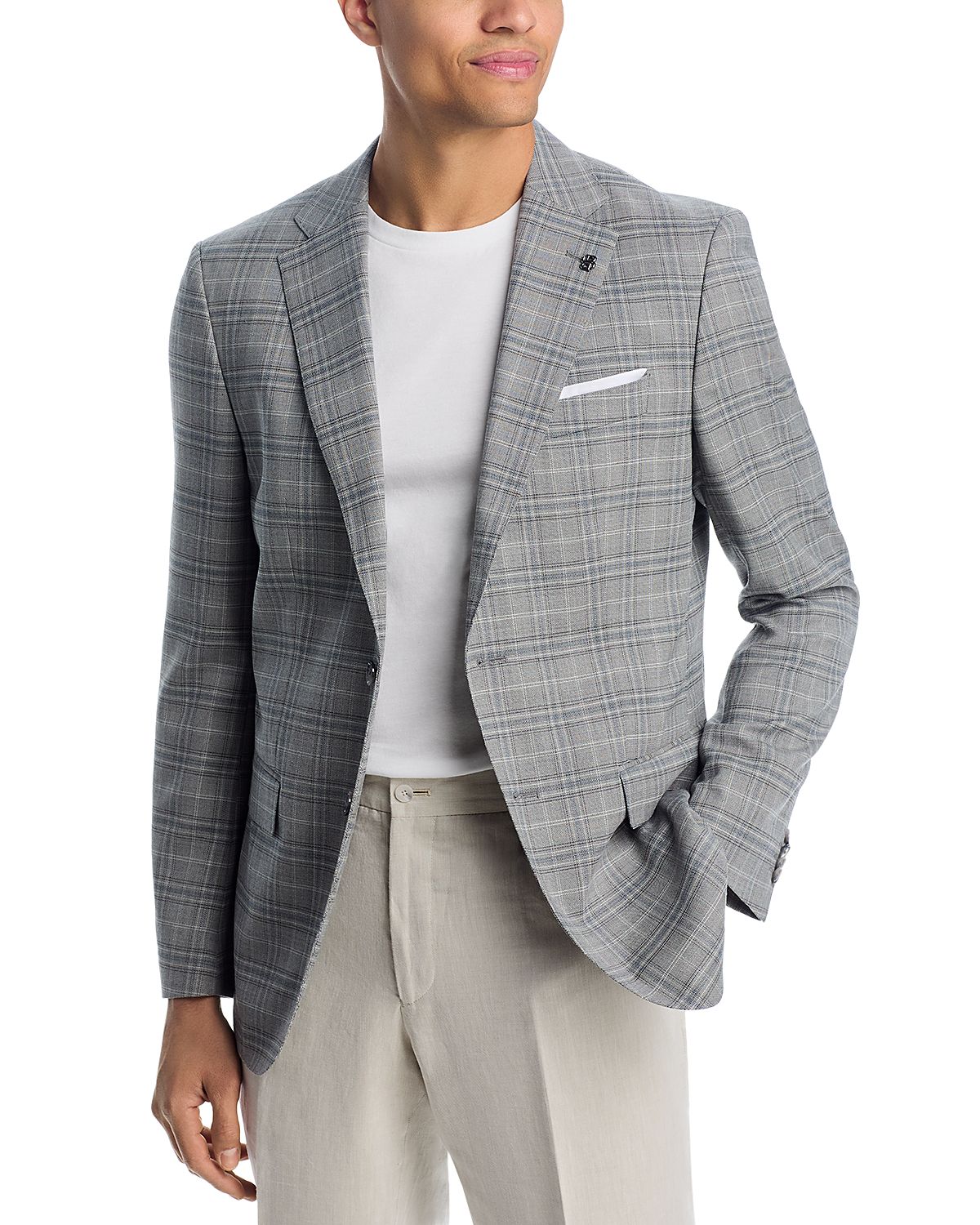 Boss Hutson Slim Fit Plaid Sport Coat