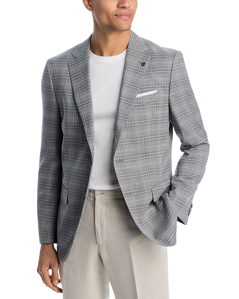 Boss Hutson Slim Fit Plaid Sport Coat