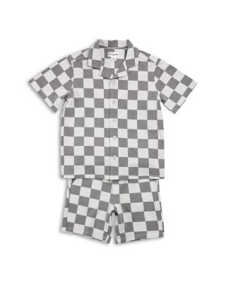 Boys' Checkered Shirt & Shorts Set - Baby